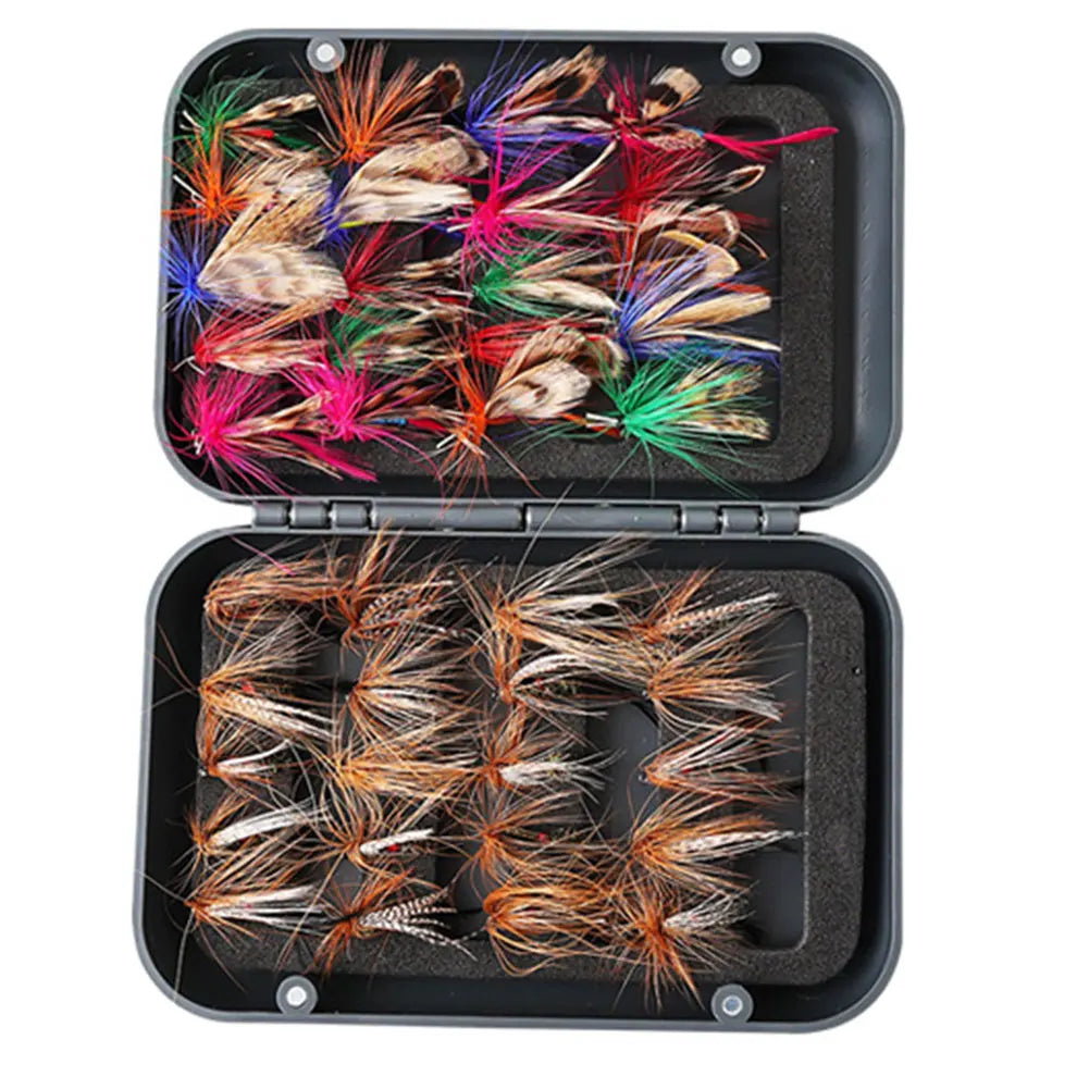 Bionic Fly Hook Set With Box For Trout Carp Fishing