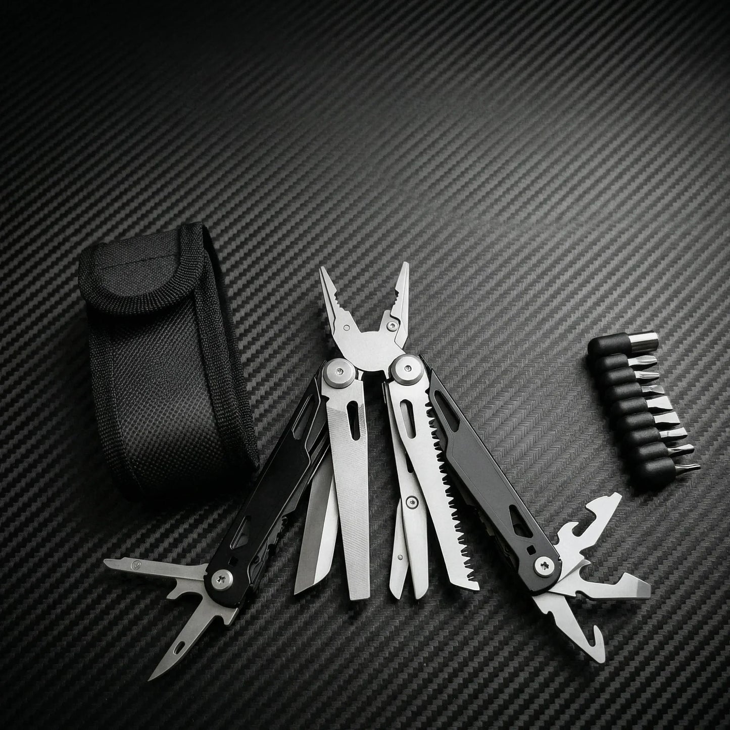 Stainless Steel Multitool Pliers Screwdriver Saw For Camping And Hiking