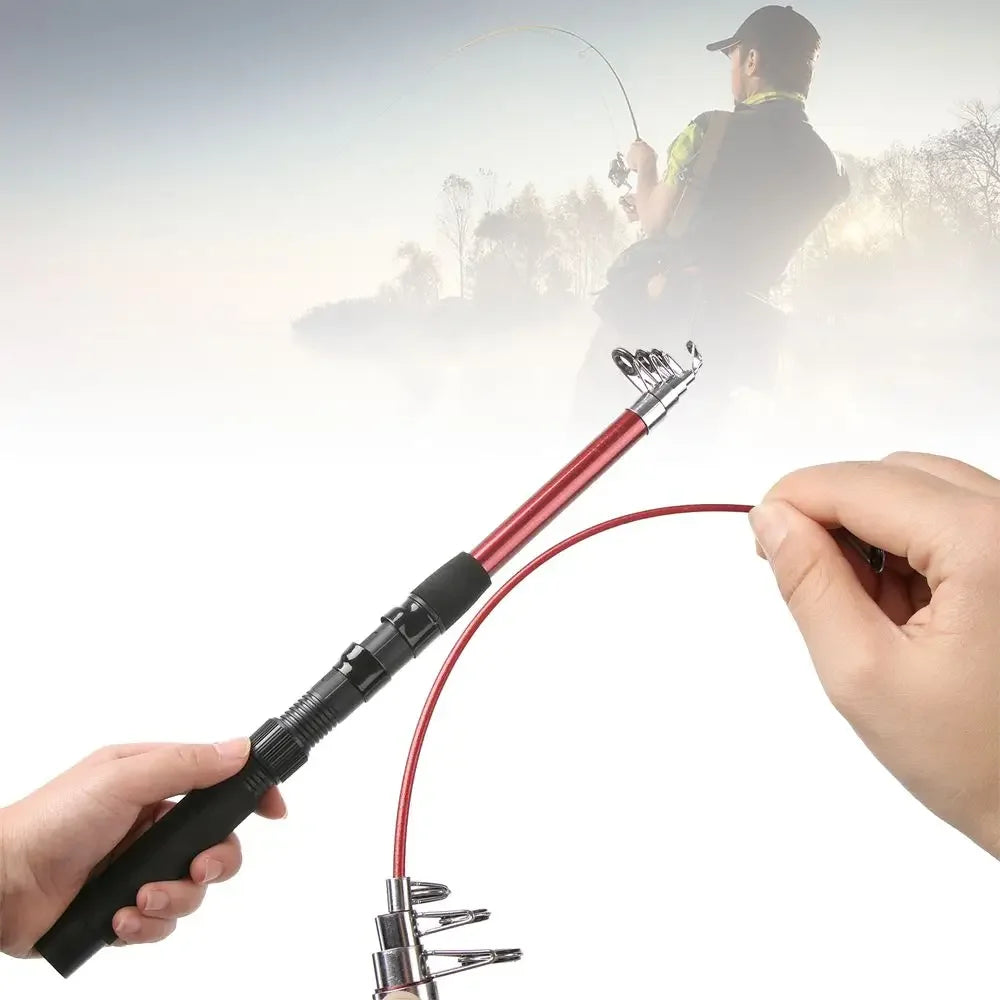 Durable Telescopic Fishing Rod For Ocean Boat And Beach Use