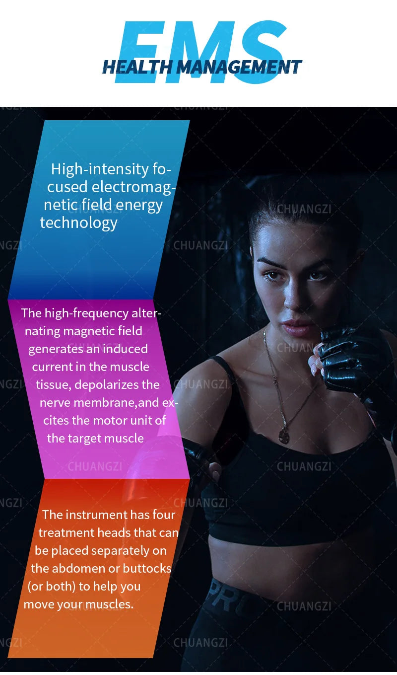EMSZERO 6500W Tesla EMS Muscle Stimulator for Body Sculpting