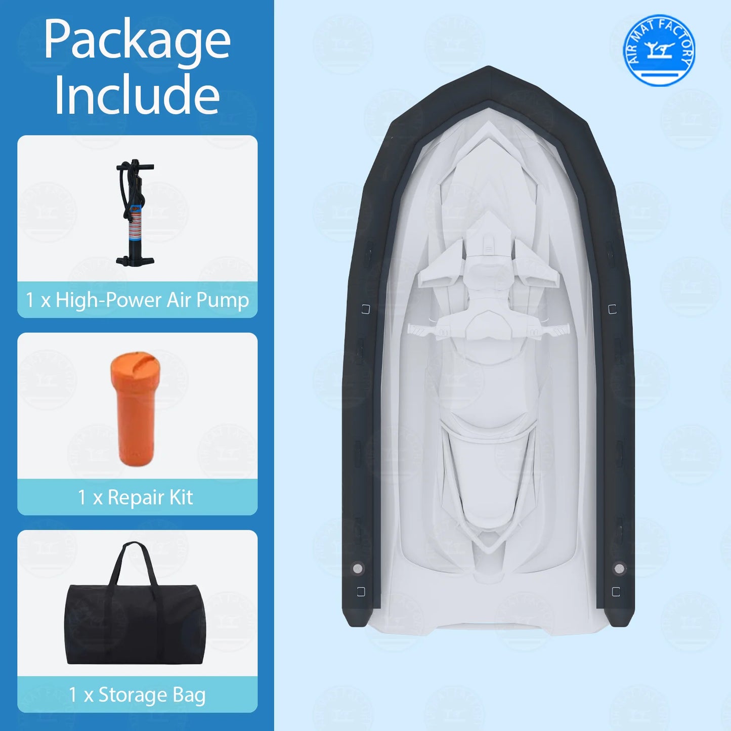 EJIA Inflatable PVC Jet Ski Safety Collar With Air Pump