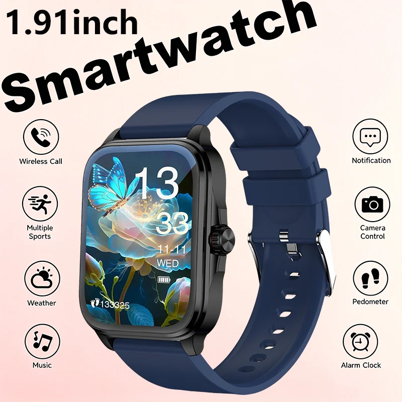 Odelettevcy Smartwatch With Wireless Calling And Fitness Tracking