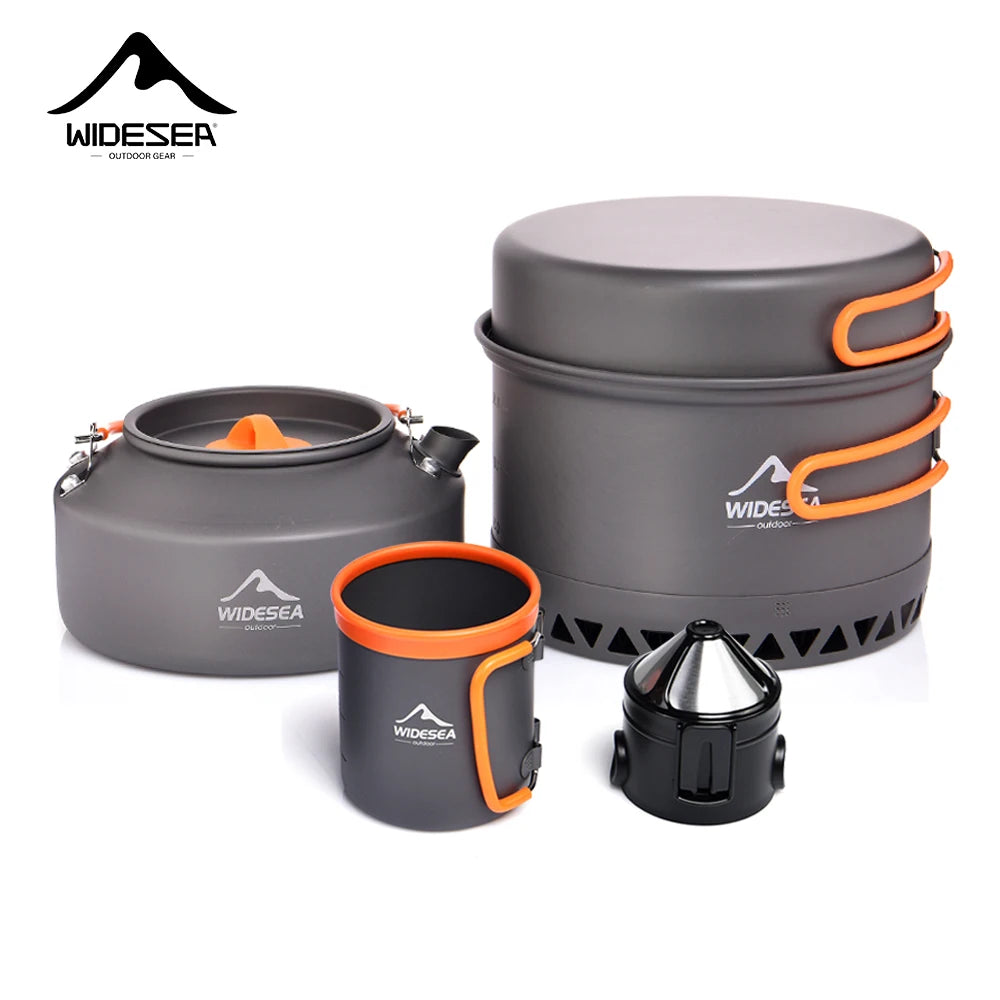 Widesea Outdoor Camping Cookware Set For Hiking Picnic