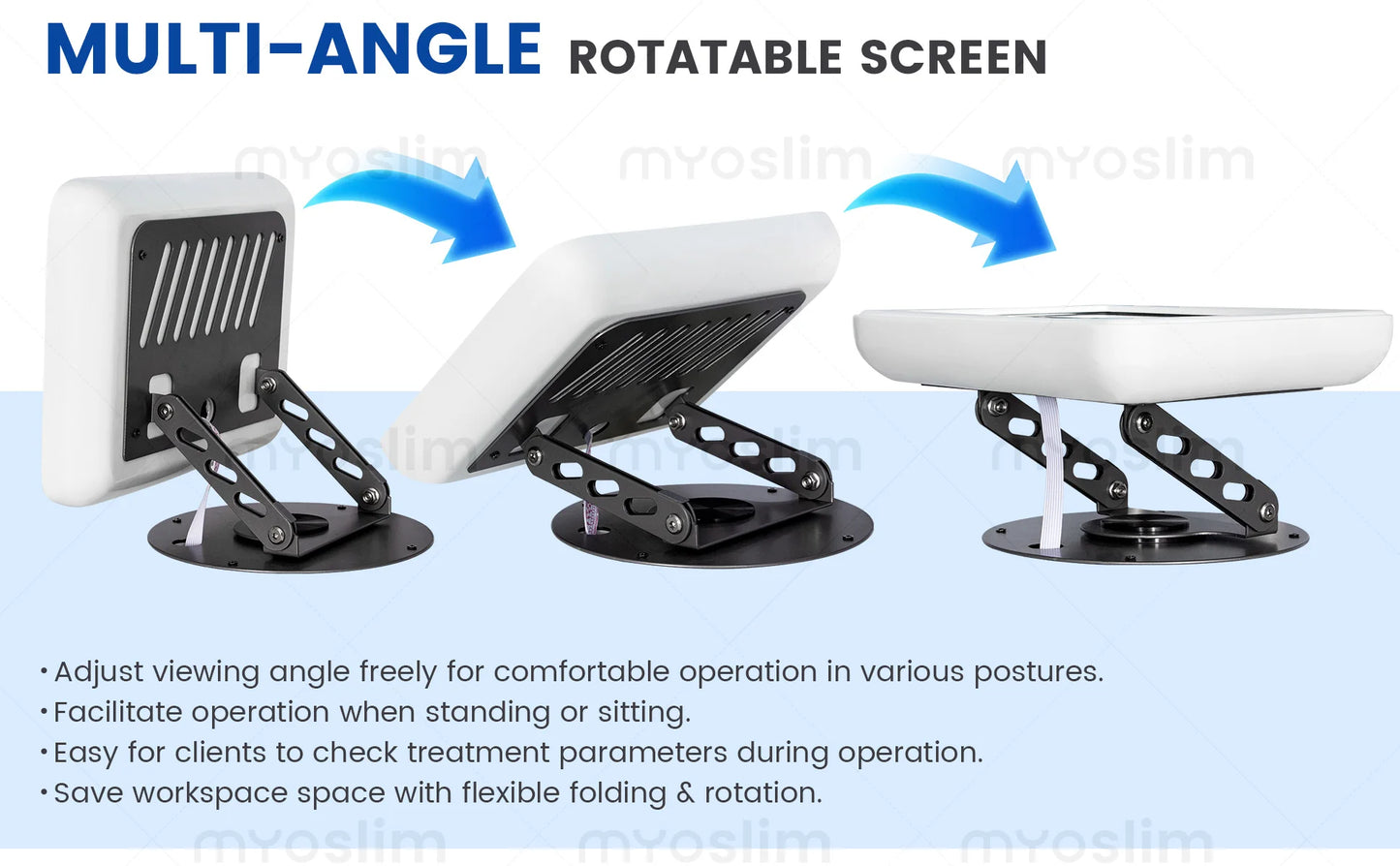 MYOSLIM Multi-Function Body Shaping Device With 8 Silicone Heads Ultrasonic