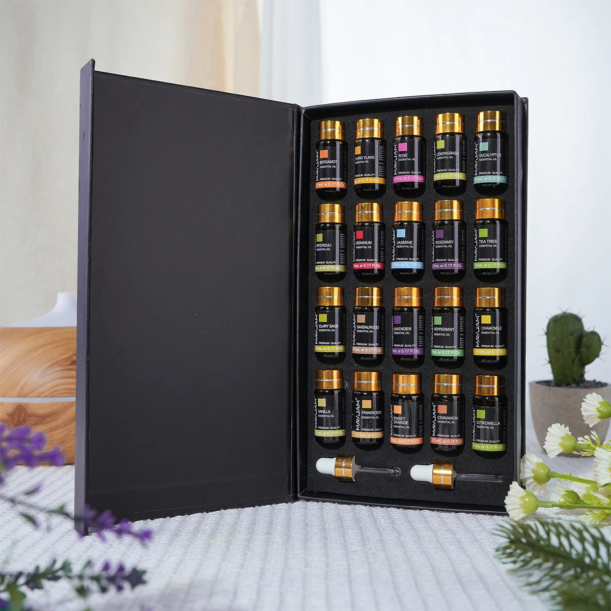 MAYJAM Essential Oils Gift Set For Aromatherapy And Diffusers
