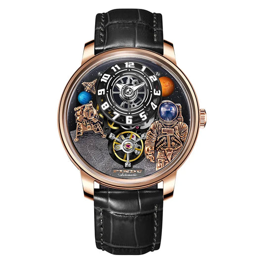 PINDU Design Men Wristwatches Top Brand Luxury Robot Astronaut Space Series Watch Men Sapphire Luminous Waterproof Watches