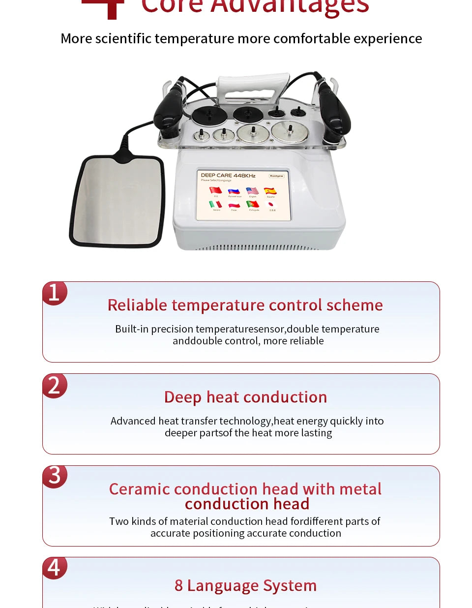 Kuanyew Tecar Therapy Device for Muscle Relief and Skin Firming
