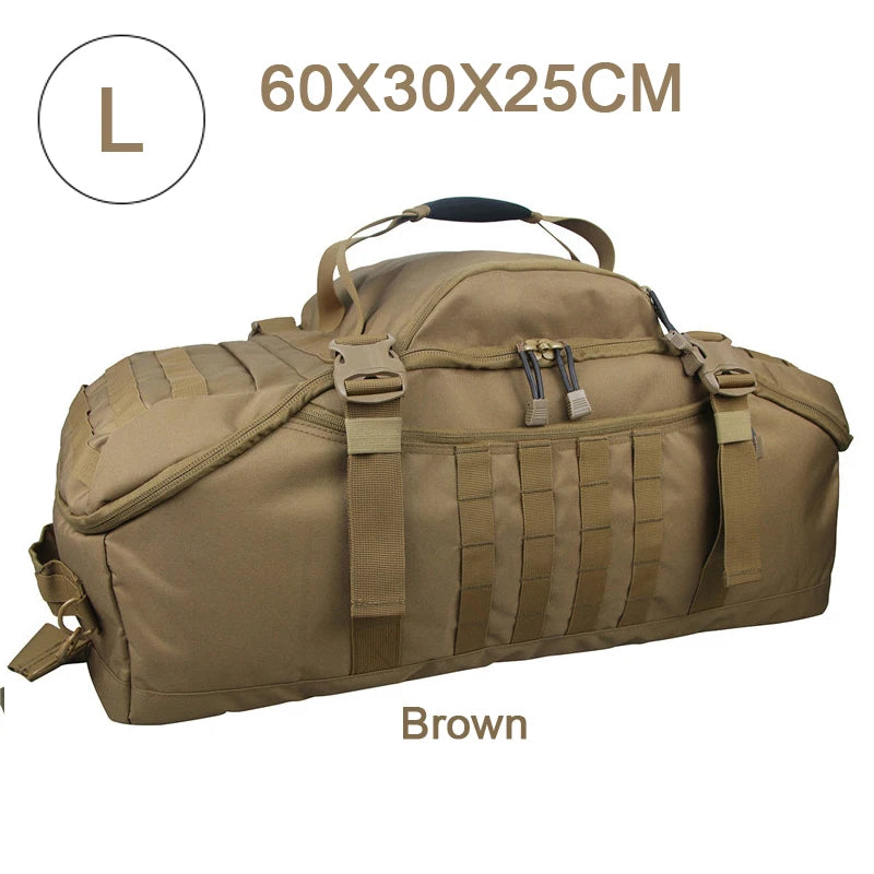 LQARMY Waterproof Convertible Travel Duffel Bag for Weekend Trips