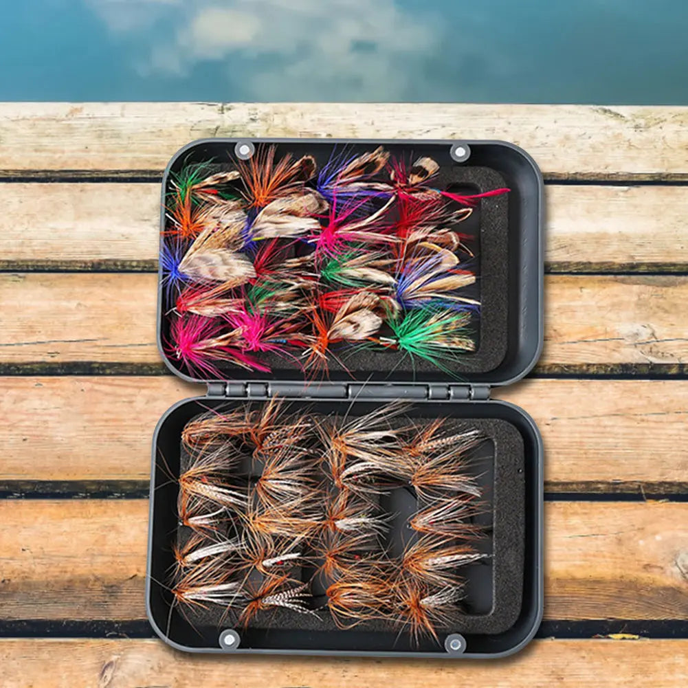 Bionic Fly Hook Set With Box For Trout Carp Fishing