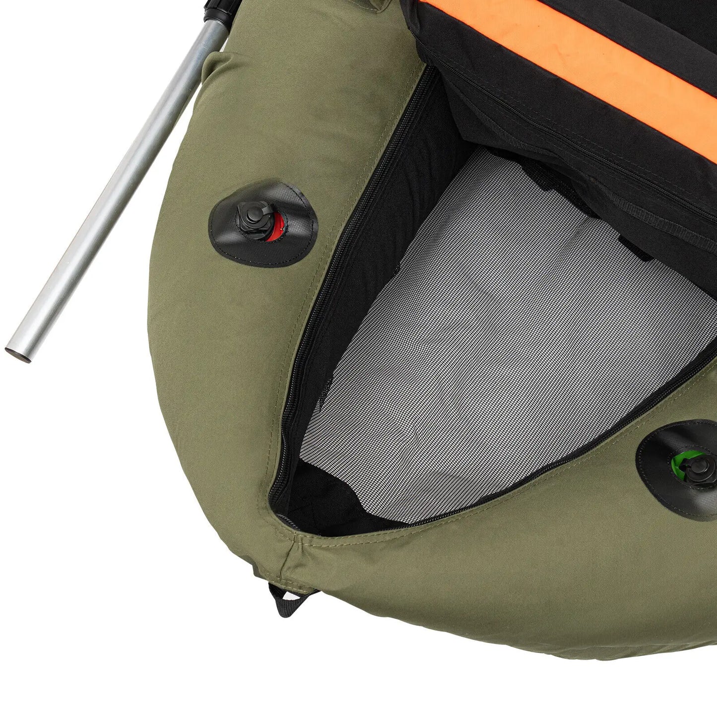 Inflatable Fishing Boat With Adjustable Backrest For 130kg Load Capacity
