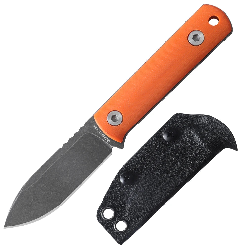 DC53 Steel Portable Fixed Knife With G10 Handle And Sheath