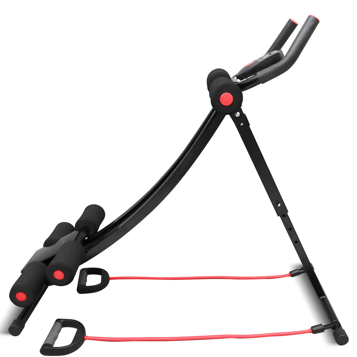 Foldable Ab Machine With Display Home Gym Fitness Trainer