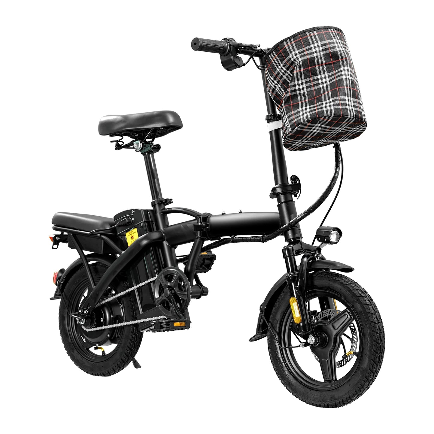 T5 Foldable Electric Bike 48V Peak Power Dual Disc Brakes