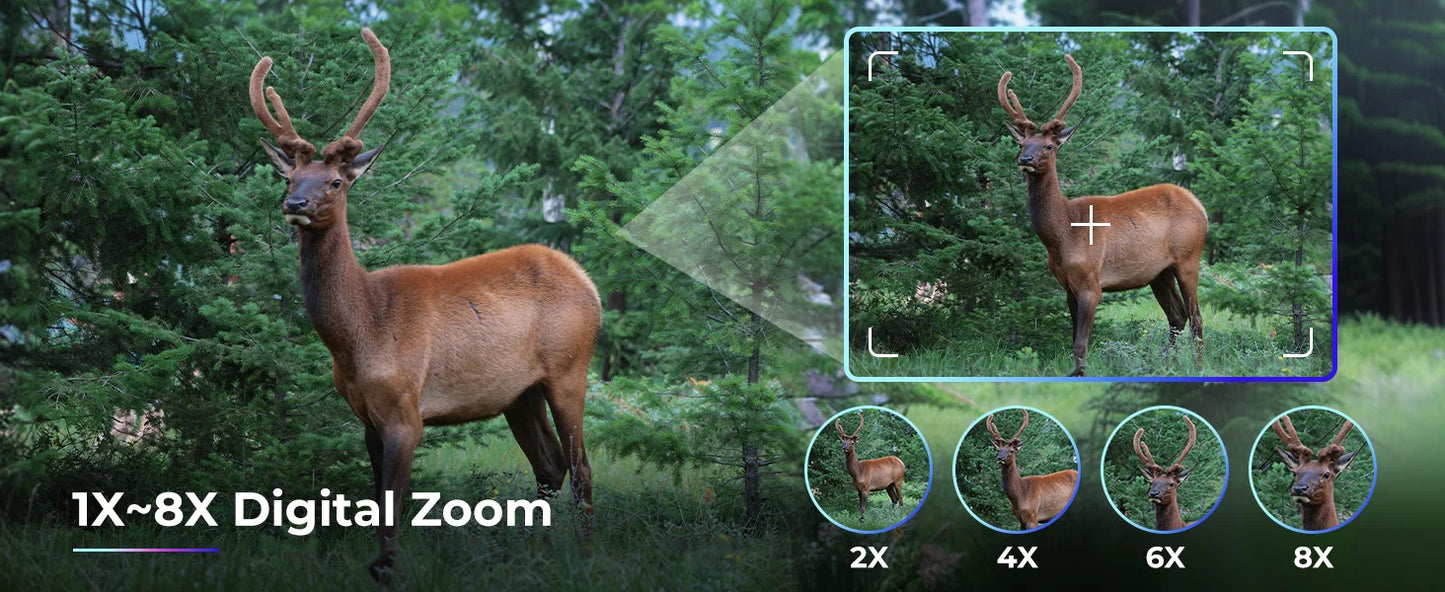 GOYOJO 4K Night Vision Binoculars With 8X Digital Zoom