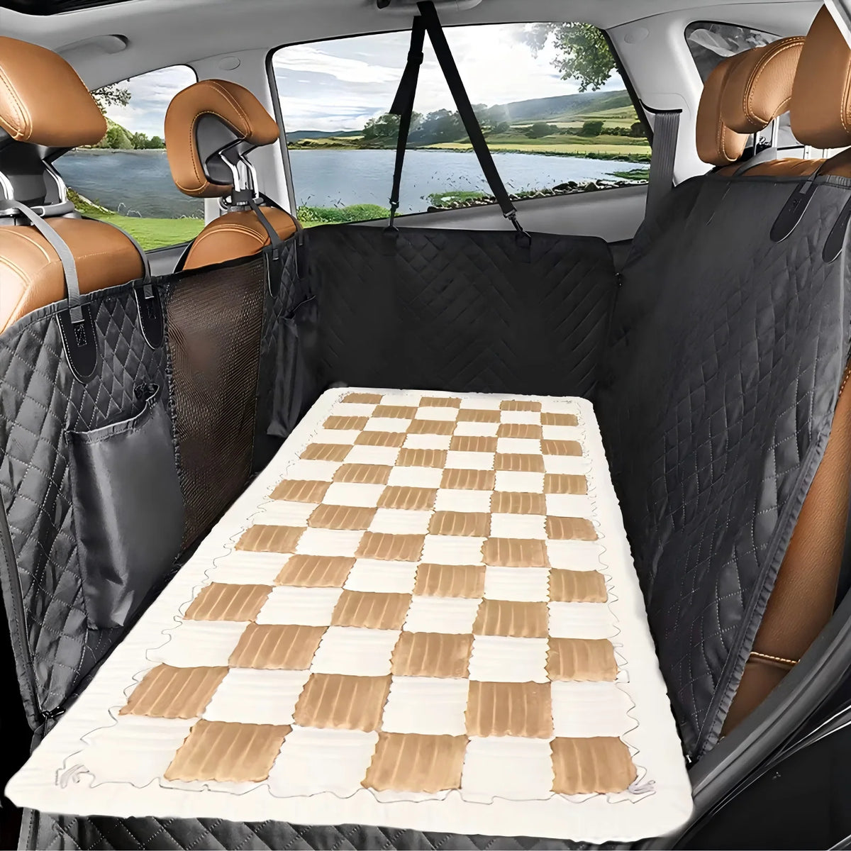 Waterproof Coral Fleece Pet Bed Mat and Car Seat Cover