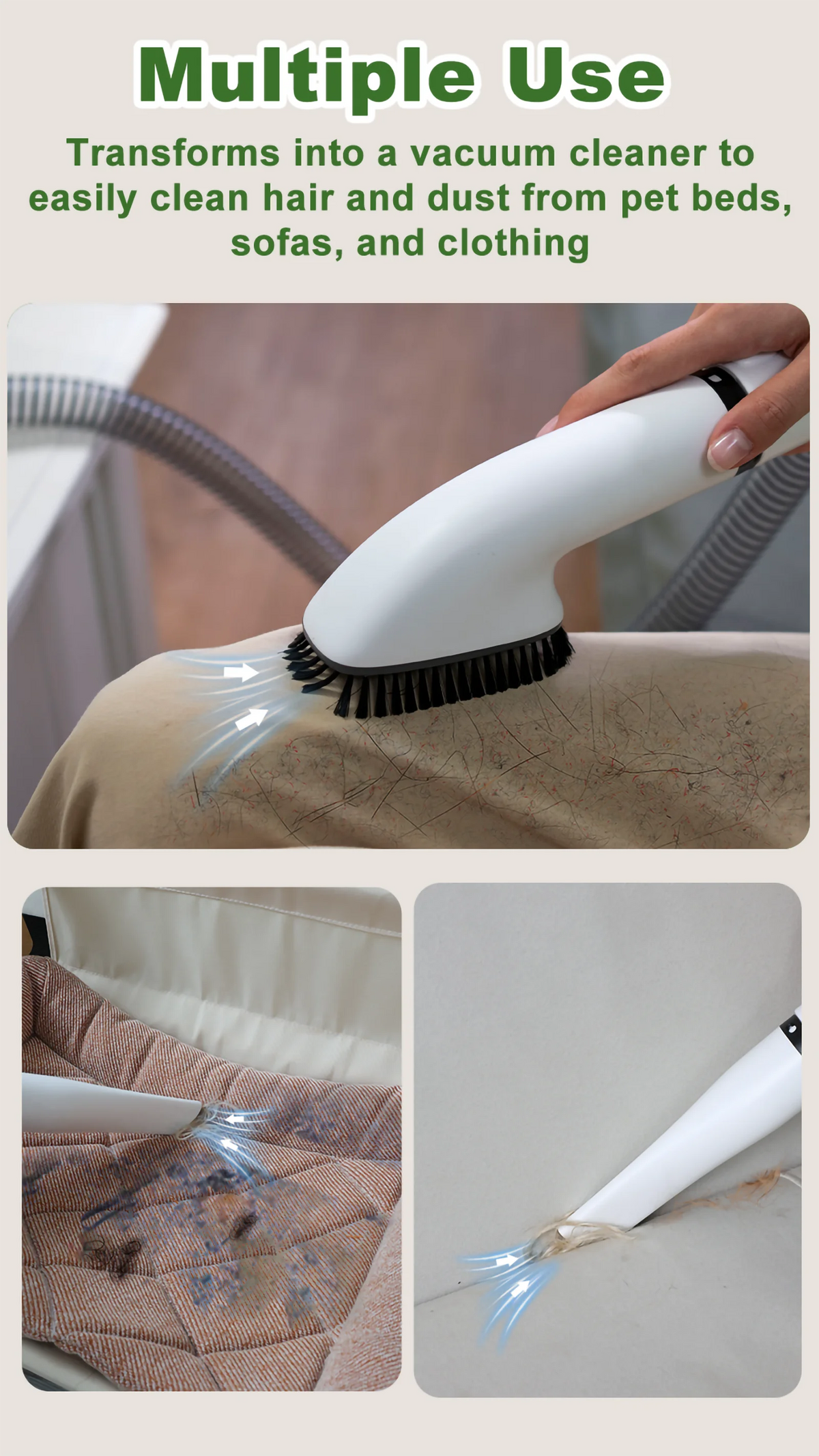 5-in-1 Pet Grooming Vacuum Kit With Clippers And Dryer