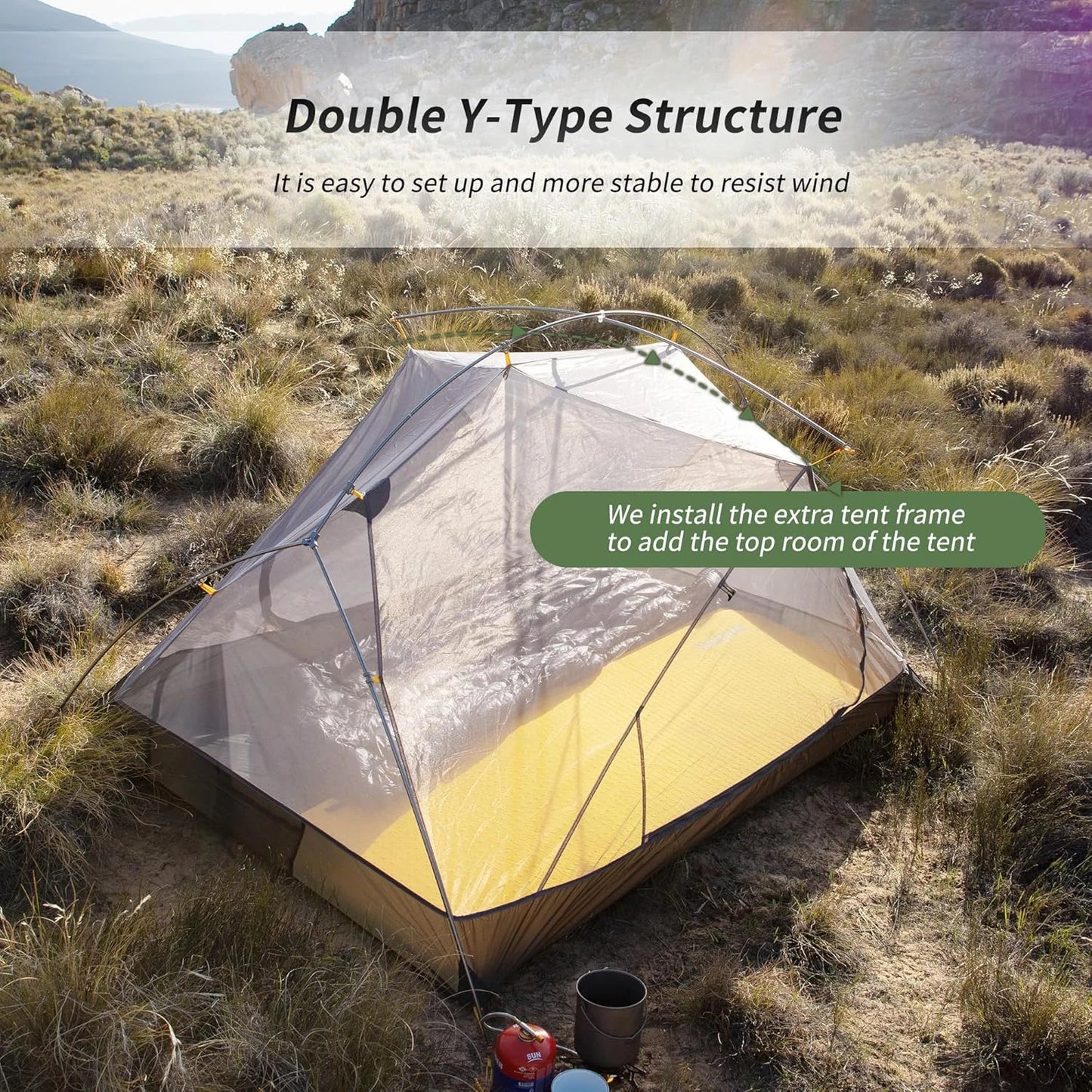 Naturehike Mongar Two Person Ultralight Waterproof Backpacking Tent