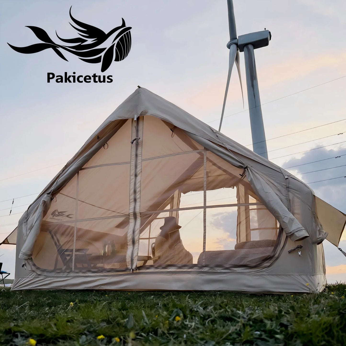 Pakicetus Inflatable Quick Setup Camping Tent 4 Season Waterproof Portable