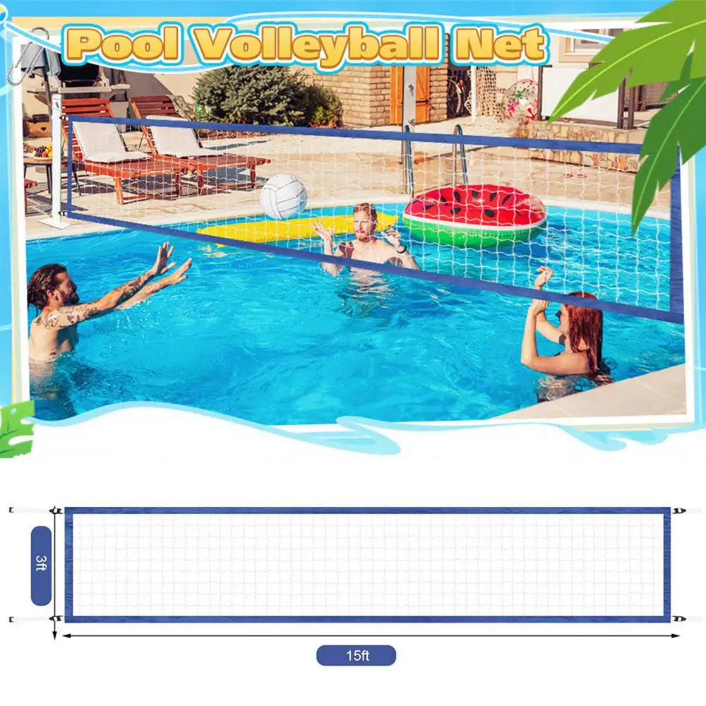 Durable Portable Pool Volleyball Net For Backyard Fun