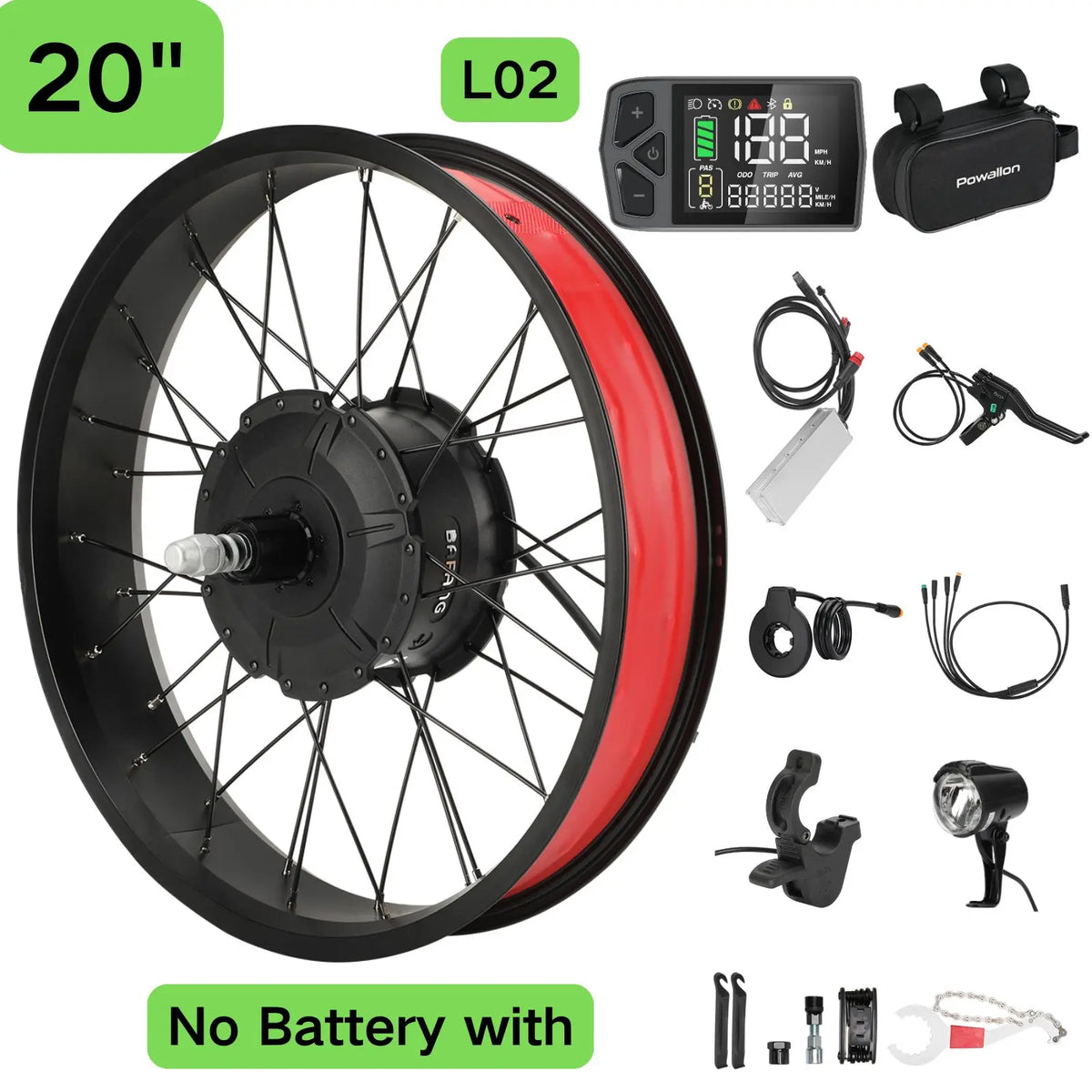 BAFANG 750W Fat Tire Ebike Rear Hub Motor Conversion Kit