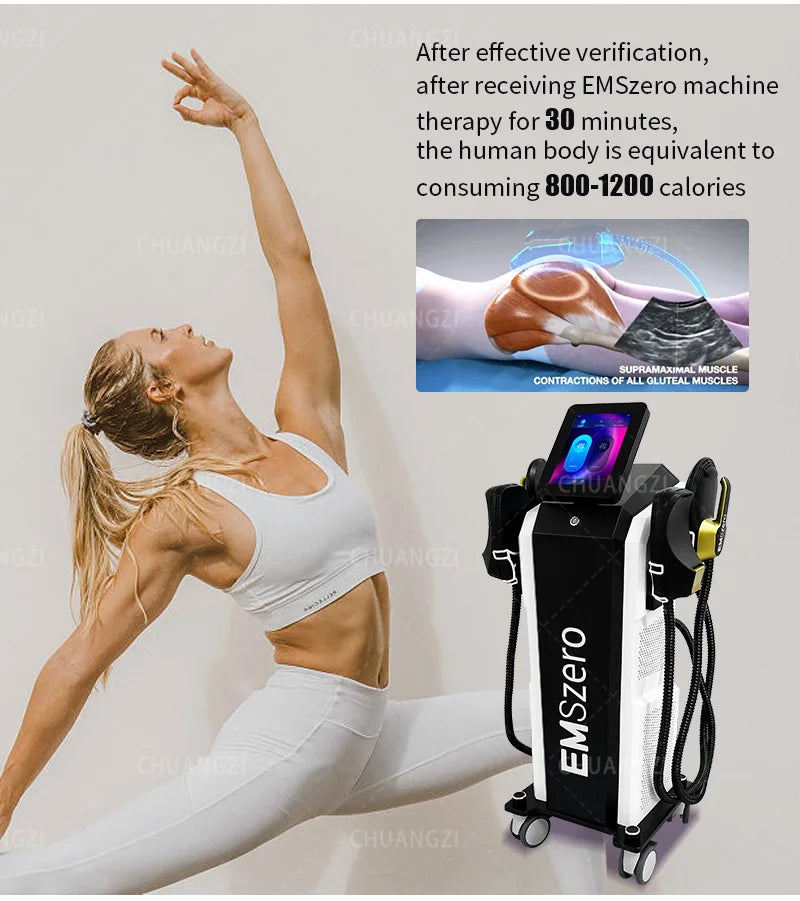 EMSZERO 6500W Tesla EMS Muscle Stimulator for Body Sculpting