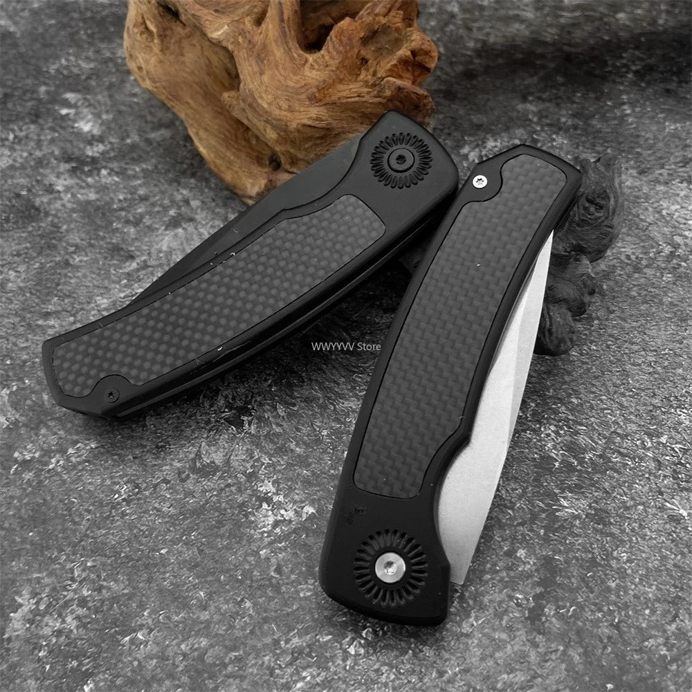 DIY EDC Folding Knife With Aluminum Handle And 440C Blade