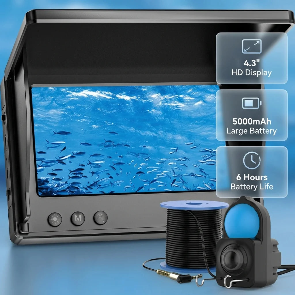 Aoerwei Portable Underwater Fishing Camera With Night Vision