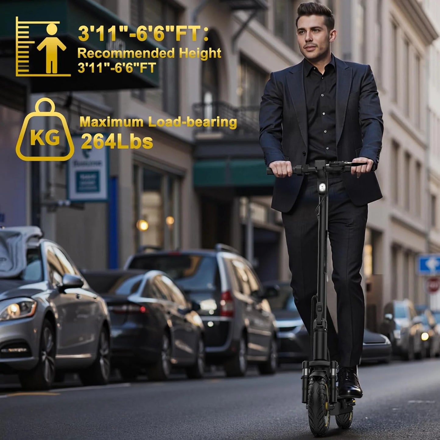 AOVOPRO Folding Electric Scooter Featuring 500W Motor For Urban Commuting