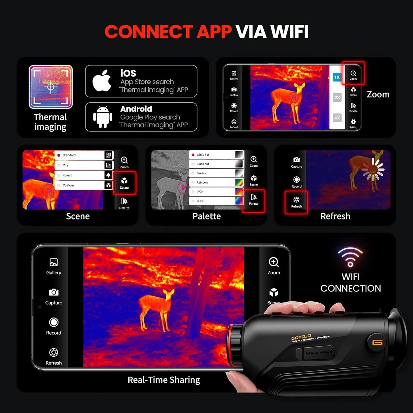 Goyojo G210 Thermal Imaging Monocular Camera For Night Viewing