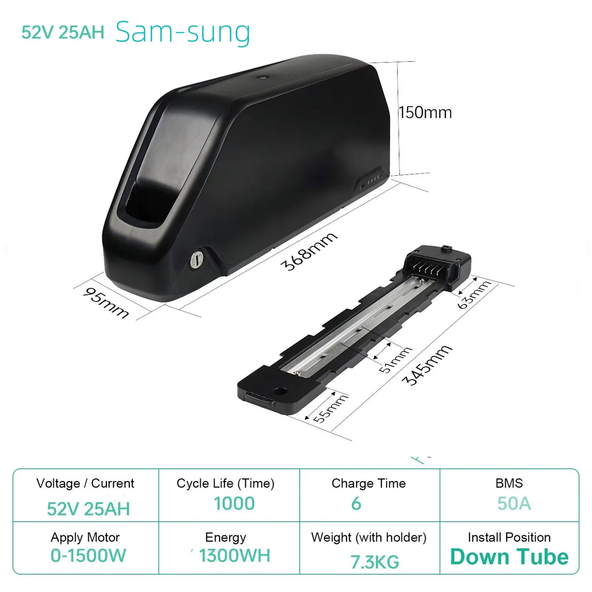 UNITPACKPOWER Electric Bike Battery Pack For E-Bike And Scooter Motors