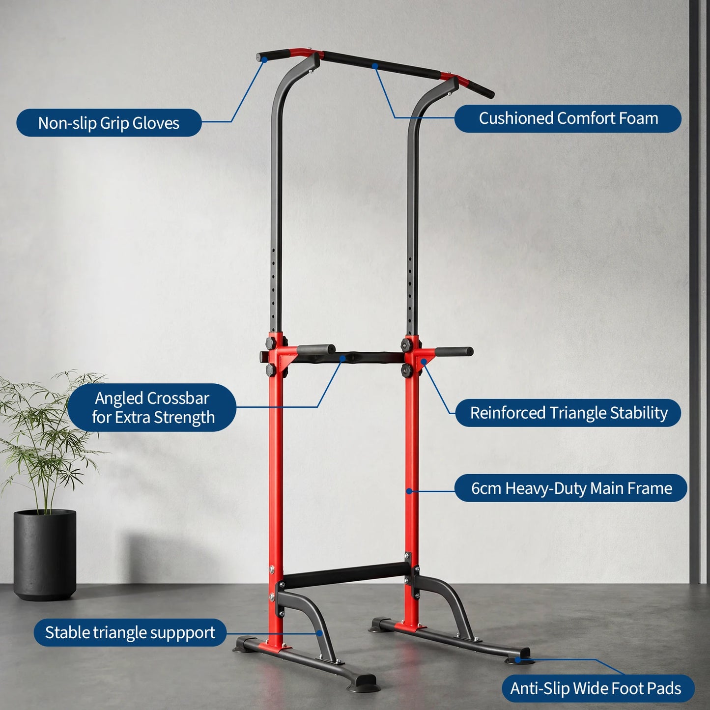 Heavy Duty Power Tower Home Gym Pull Up Dip Station