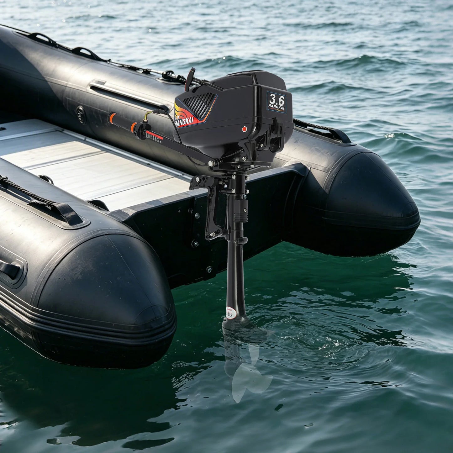 Bymaocar 3.6HP Gas Outboard Motor 2 Stroke Short Shaft For Dinghy Boats