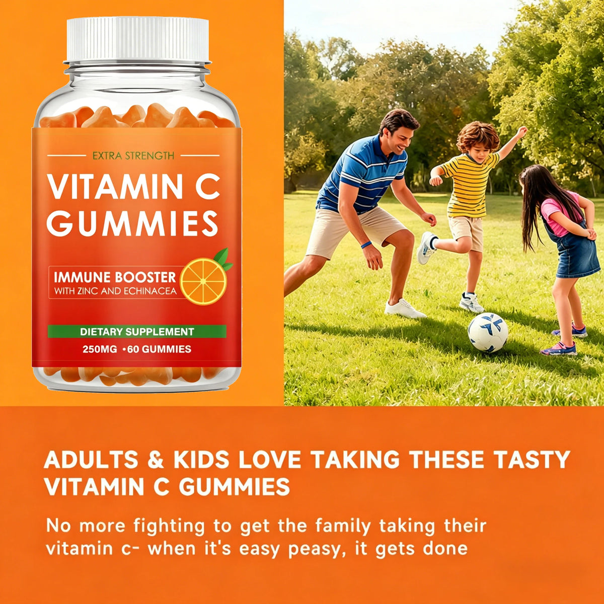 Vitamin C Gummies For Immune Support, Energy And Collagen Production