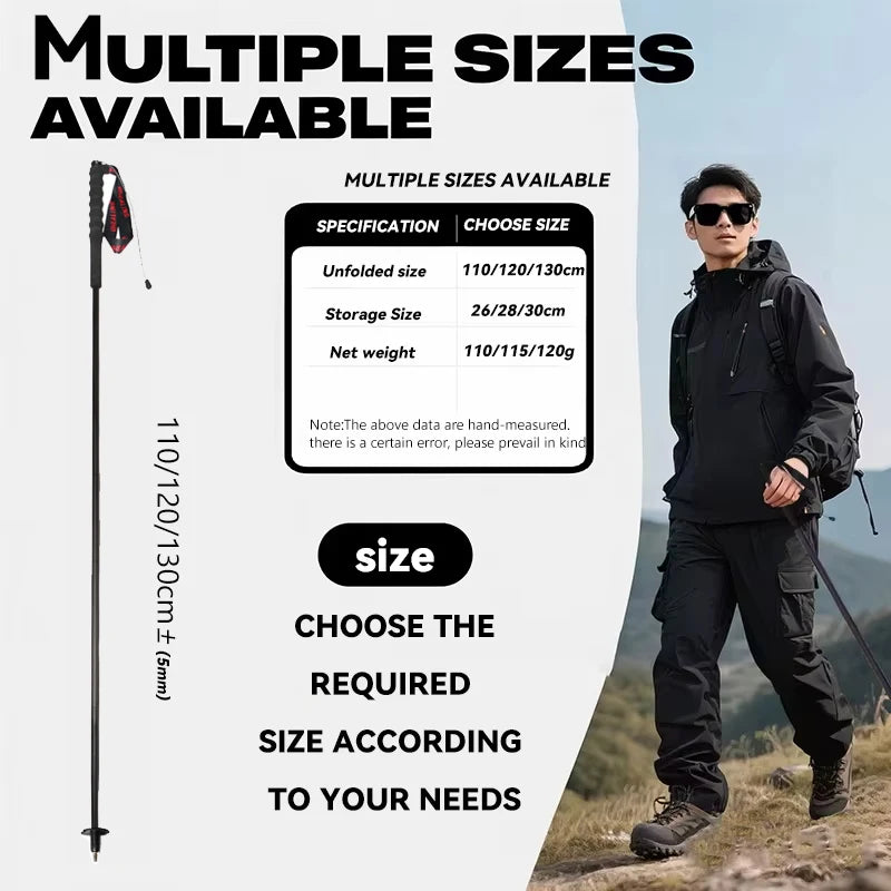 OKHEALING Trekking Poles Carbon Fiber Ultralight 2-Piece
