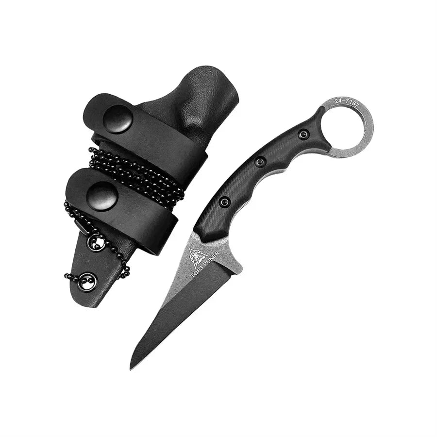 DIY Supplies Outdoor Knife With G10 Handle 8Cr13Mov Blade Camping