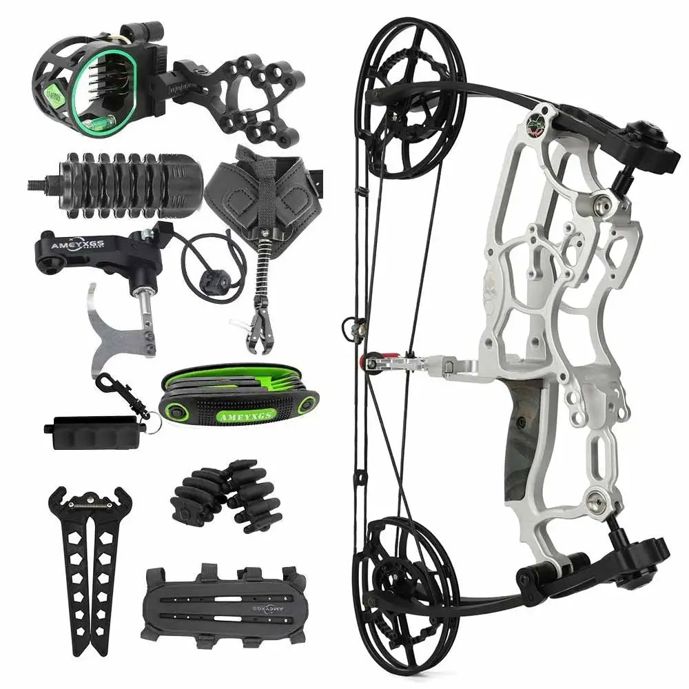 Adjustable Compound Bow And Arrow Set For Hunting And Archery