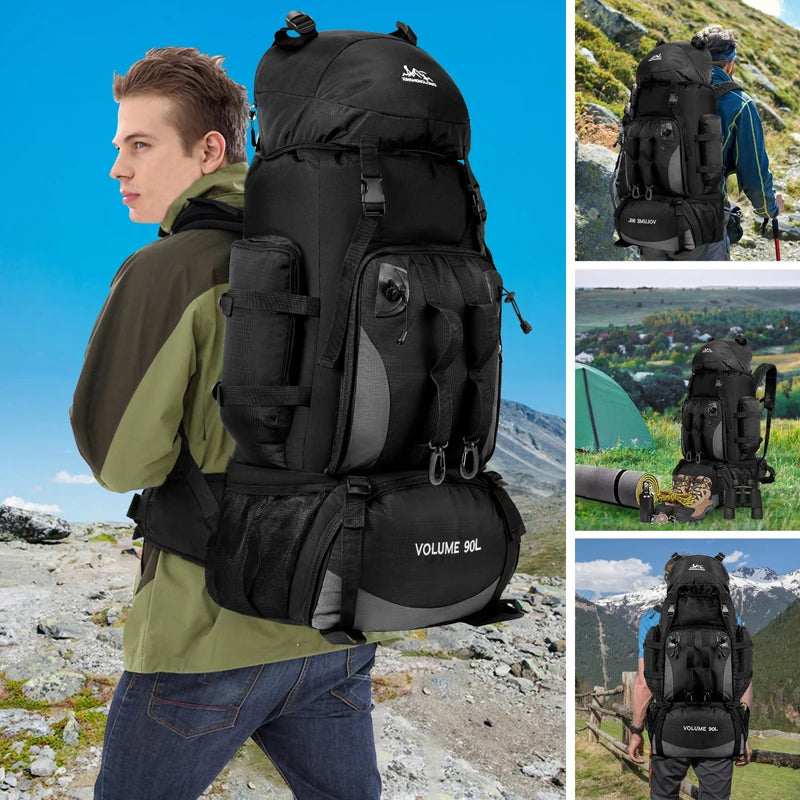 Scione Waterproof Hiking Backpack Large Capacity For Trekking And Camping