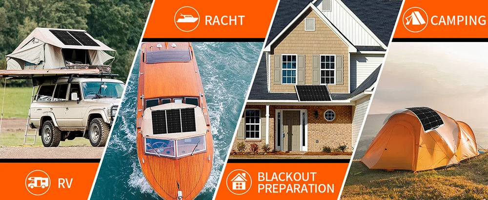 Xinpuguang Flexible Solar Panel Kit For RV Boat Battery Charging