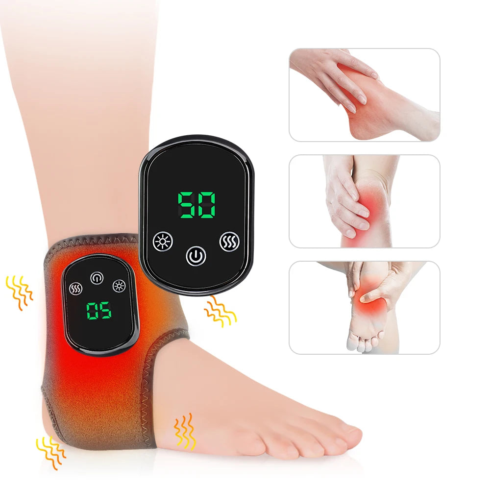 Hailicare Heated Ankle Brace With Five Heat Settings And Vibration