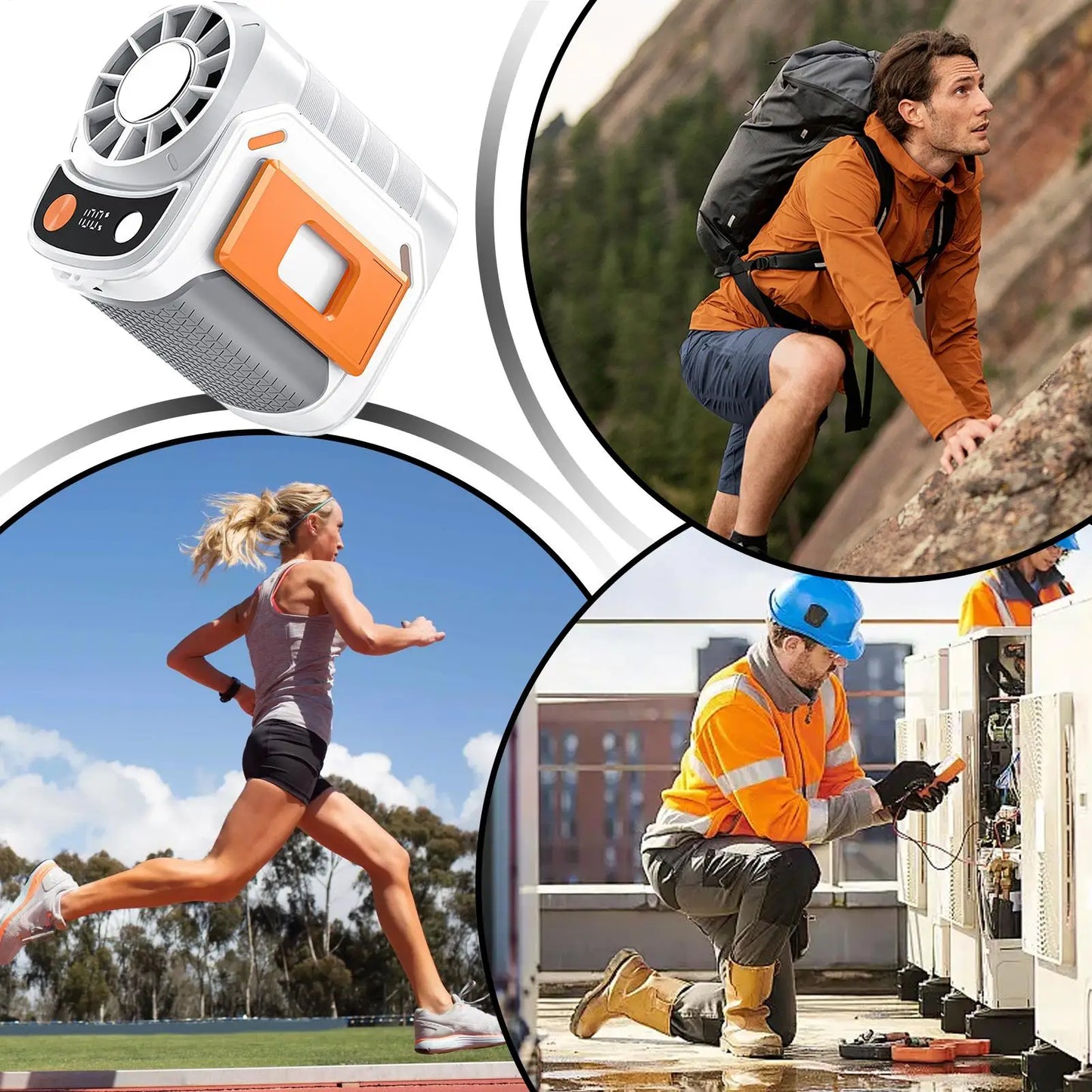 Portable Waist Fan Wearable Body Fan For Festivals And Travel