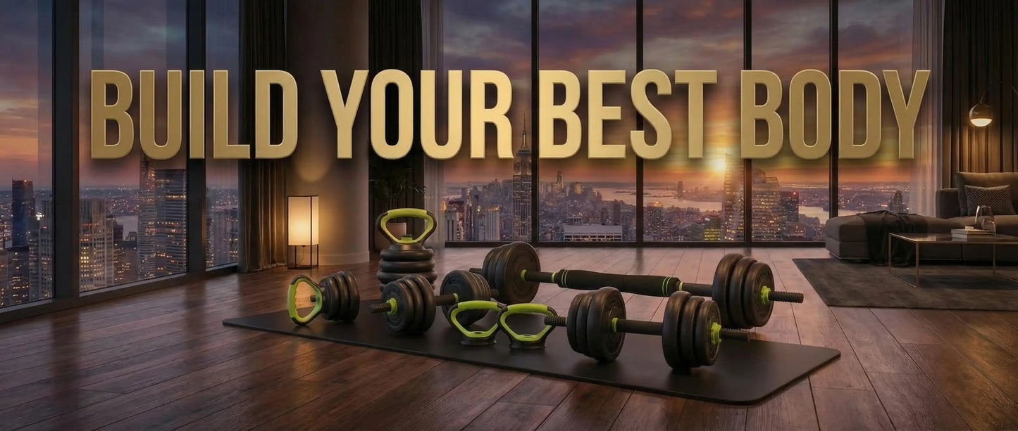 Adjustable Dumbbell Kettlebell Barbell Set For Home Gym Workout