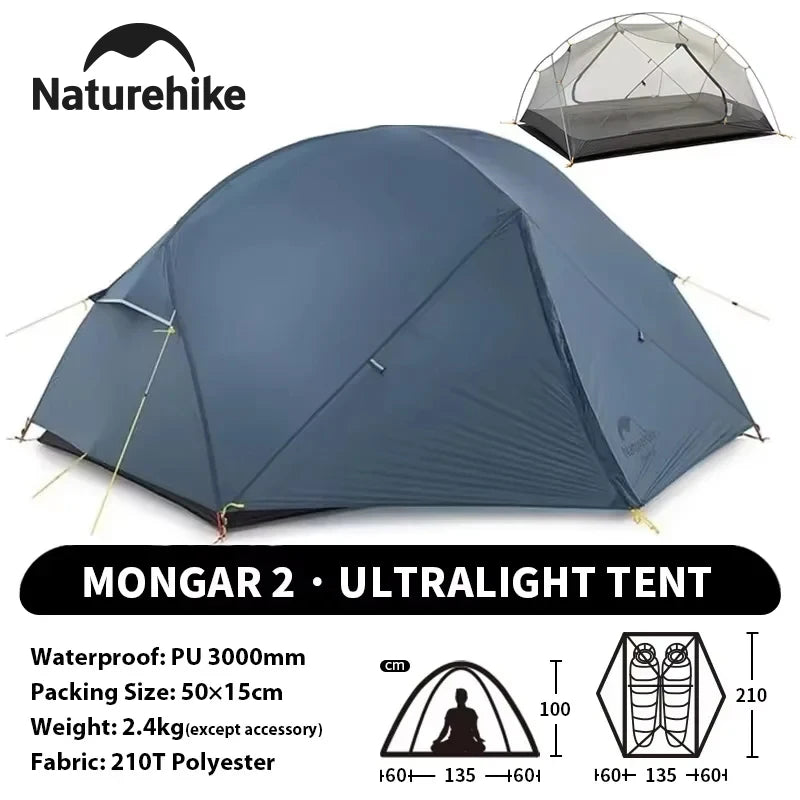 Naturehike Mongar Two Person Ultralight Waterproof Backpacking Tent