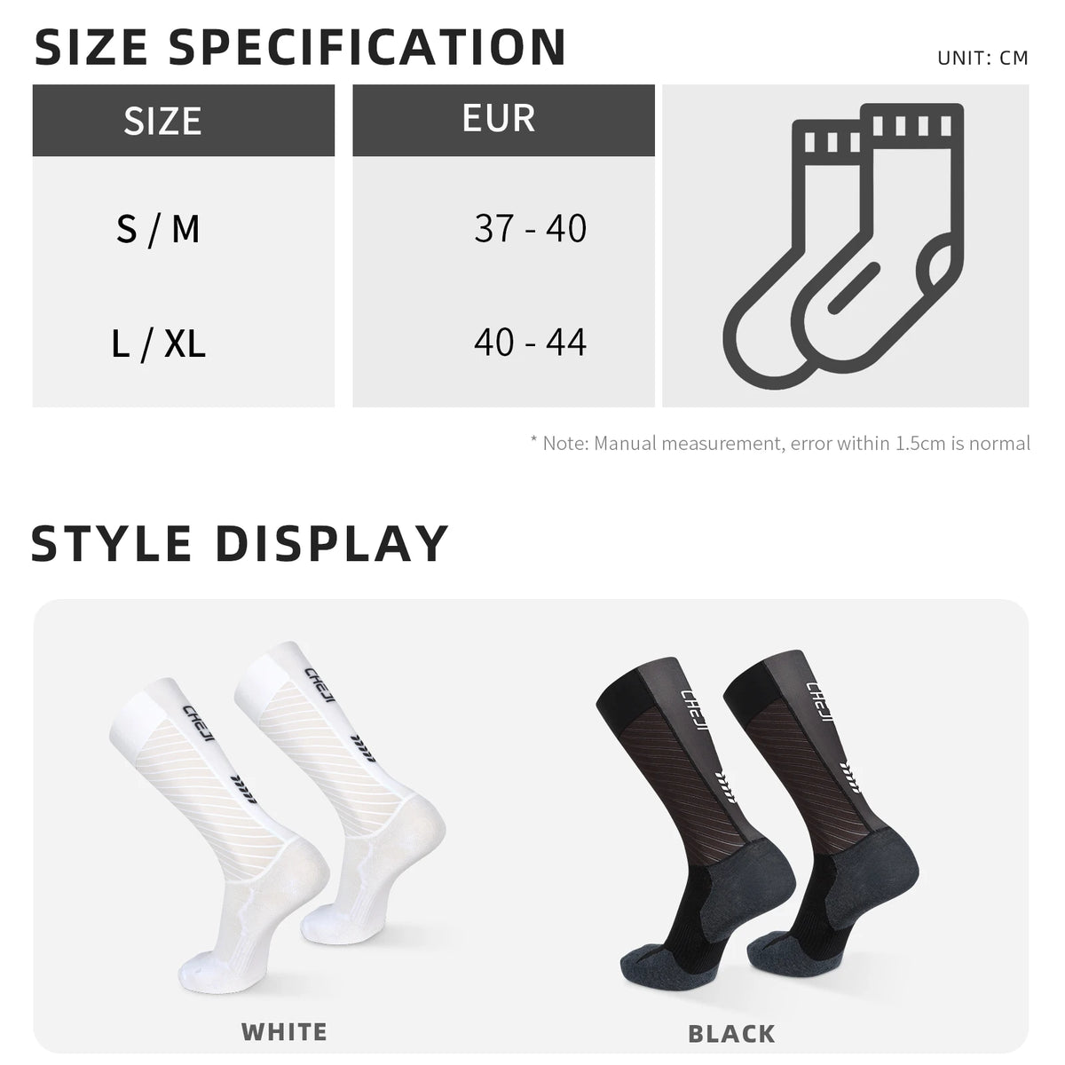 Cheji Unisex Aero Cycling Socks for Athletic Performance