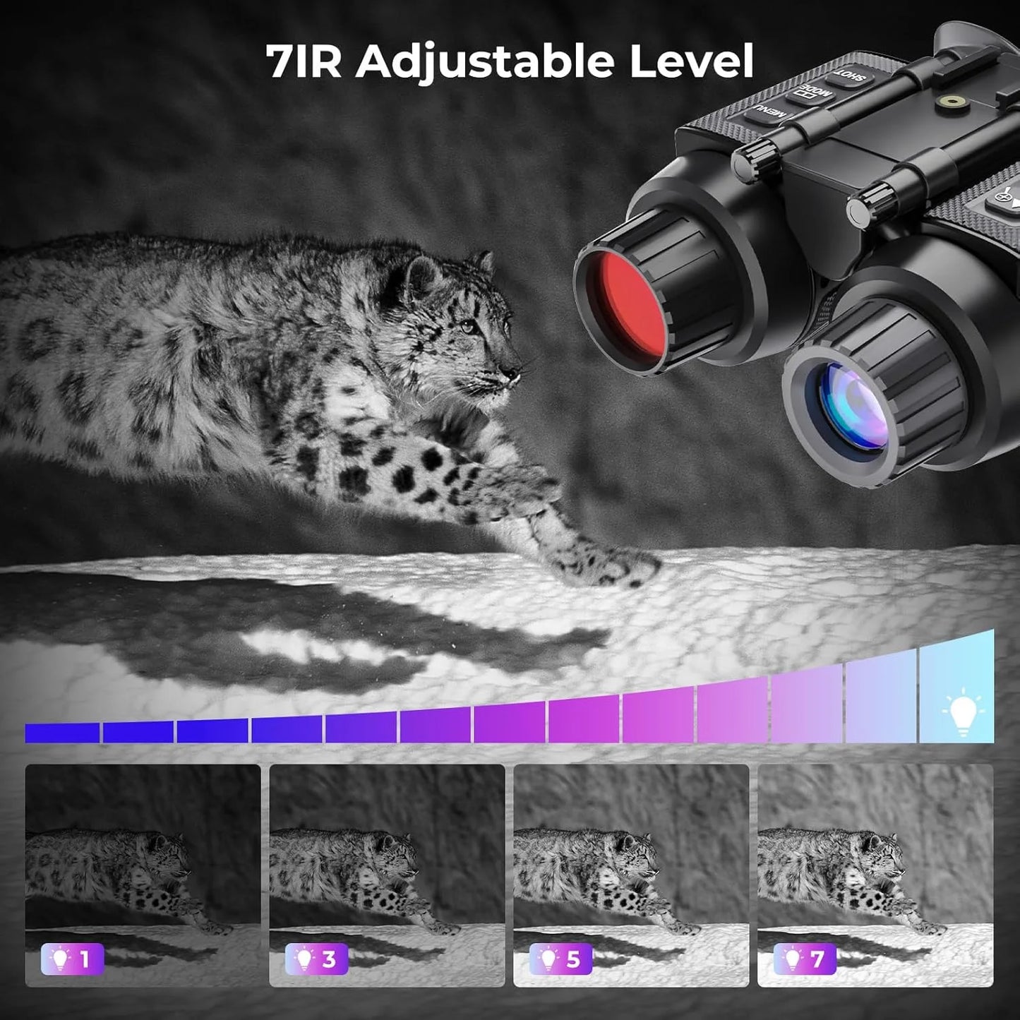 GOYOJO 4K Night Vision Binoculars With 8X Digital Zoom