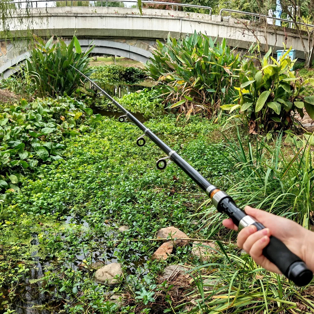 Portable Telescopic Spinning Fishing Rod For Carp And Beach