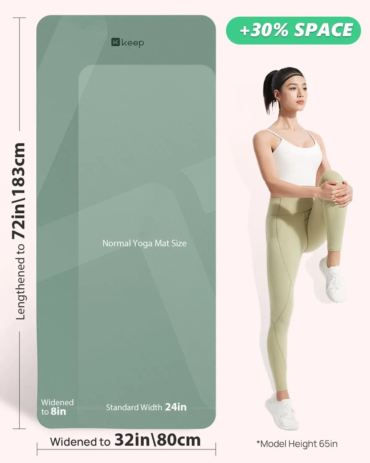Non Slip Eco Friendly Yoga Mat for Pilates and Fitness