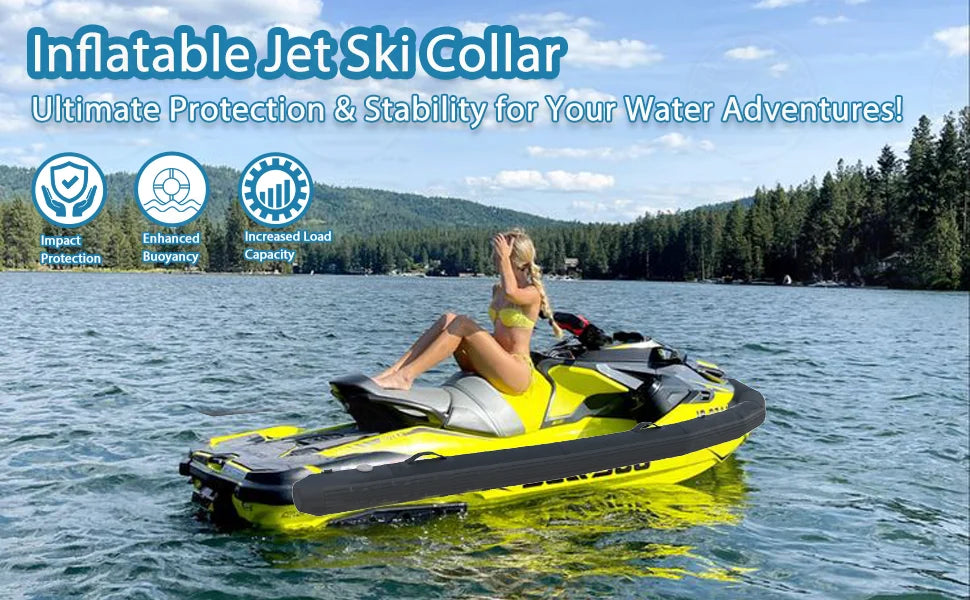 EJIA Inflatable PVC Jet Ski Safety Collar With Air Pump