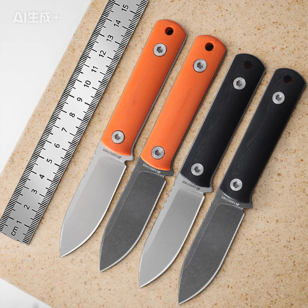 DC53 Steel Portable Fixed Knife With G10 Handle And Sheath