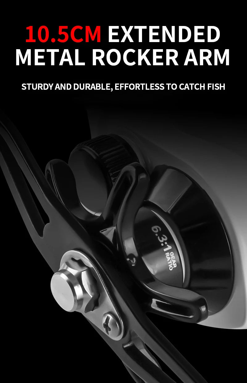 Billings Aluminum Baitcasting Reel For Freshwater Saltwater Fishing