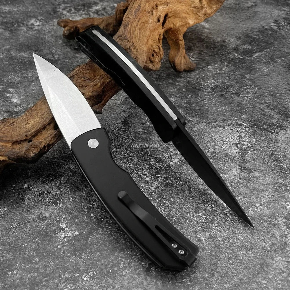 DIY EDC Folding Knife With Aluminum Handle And 440C Blade